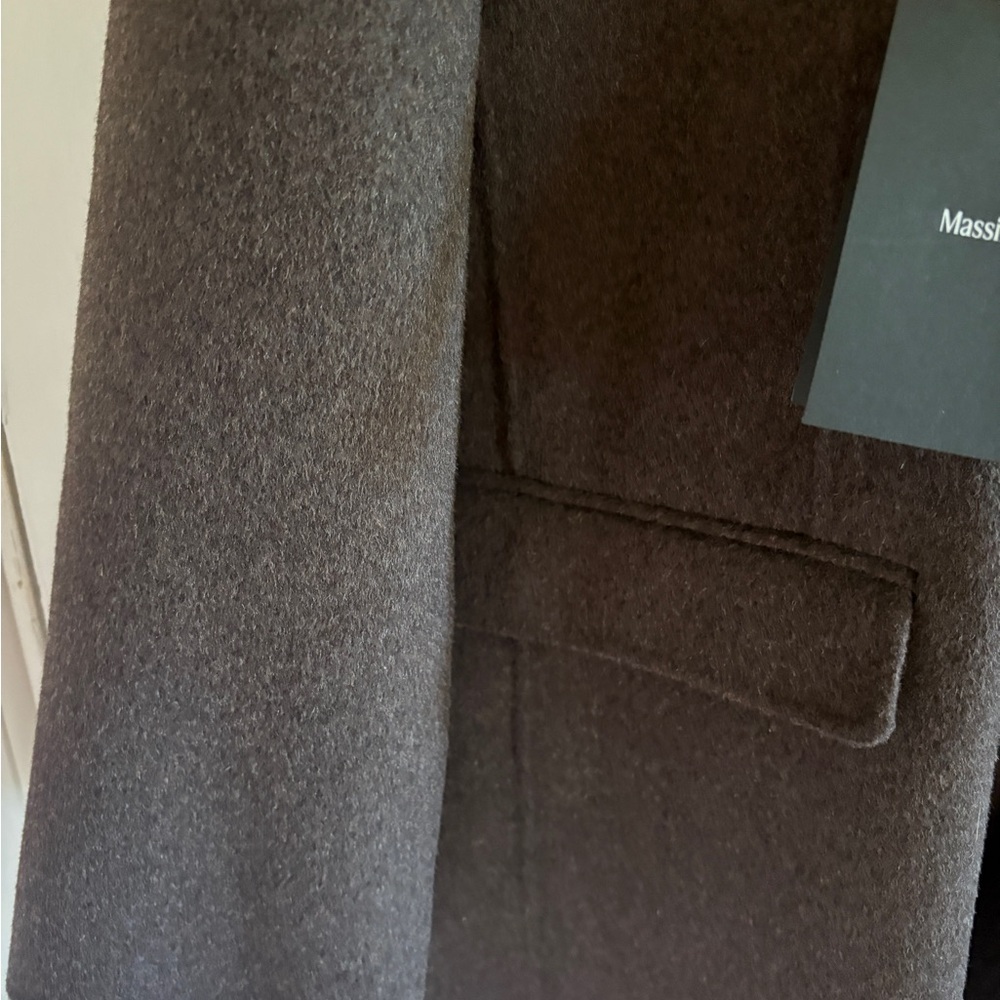 Massimo Dutti Women's Brown Wool Blend Shawl Collar Coat - NWT - Picture 4 of 7